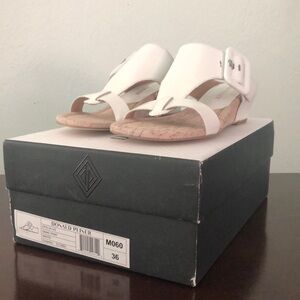 Donald Pliner Snake Print Buckle Wedge Sandals NIB